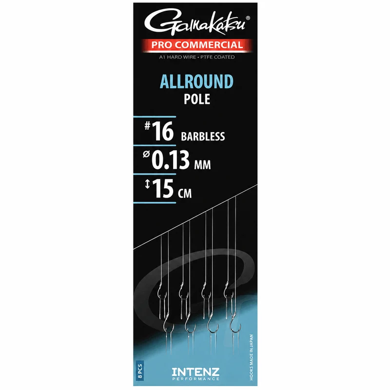 Pro Commercial Allround Pole Barbless – 15 cm Onderlijnen zonder Weerhaak 💰