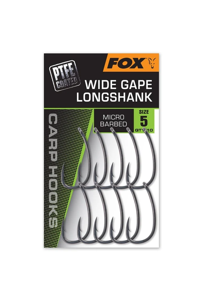 Hameçons Fox Super Wide Gape Long Shank
