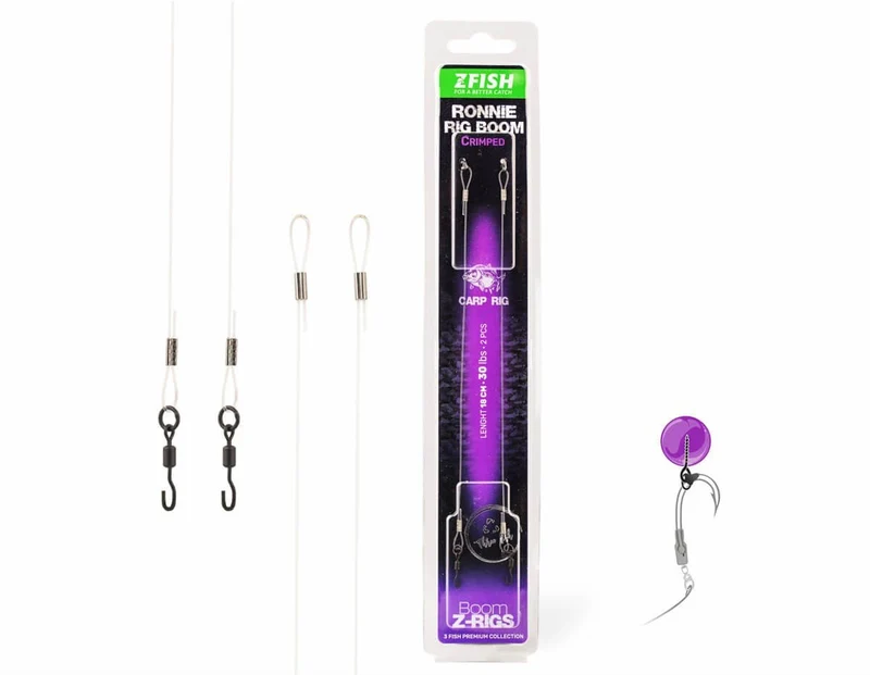 Bas de ligne montés Zfish Serti Ronnie Rig Boom