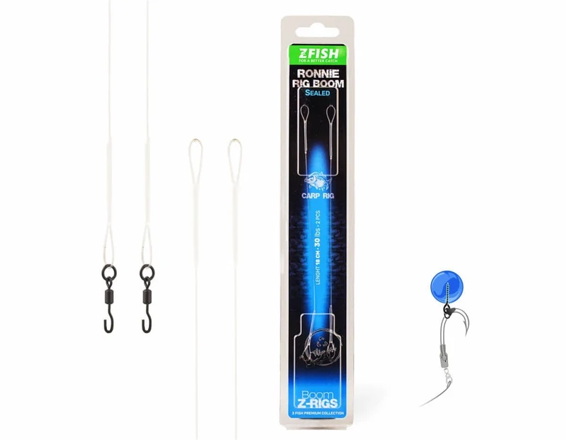 Bas de ligne montés Zfish Sealed Ronnie Rig Boom