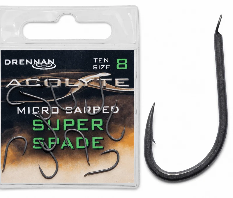 Acolyte Micro Barbed Super Spade – Haak met Bled en met Weerhaak 🎁