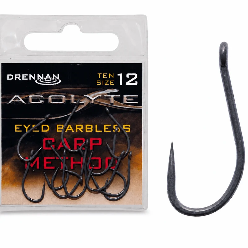 Acolyte Carp Method Barbless – Haak zonder Weerhaak 🎁