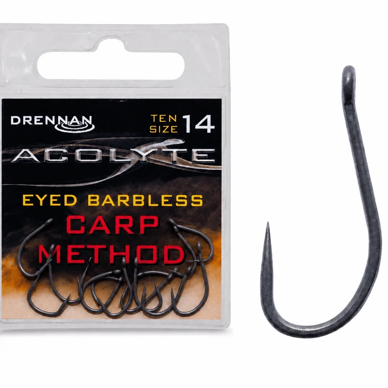 Acolyte Carp Method Barbless – Haak zonder Weerhaak 🎁