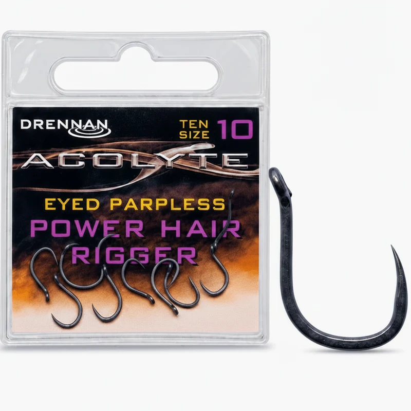 Acolyte Power Hair Riggers Barbless – Haak zonder Weerhaak 🎁