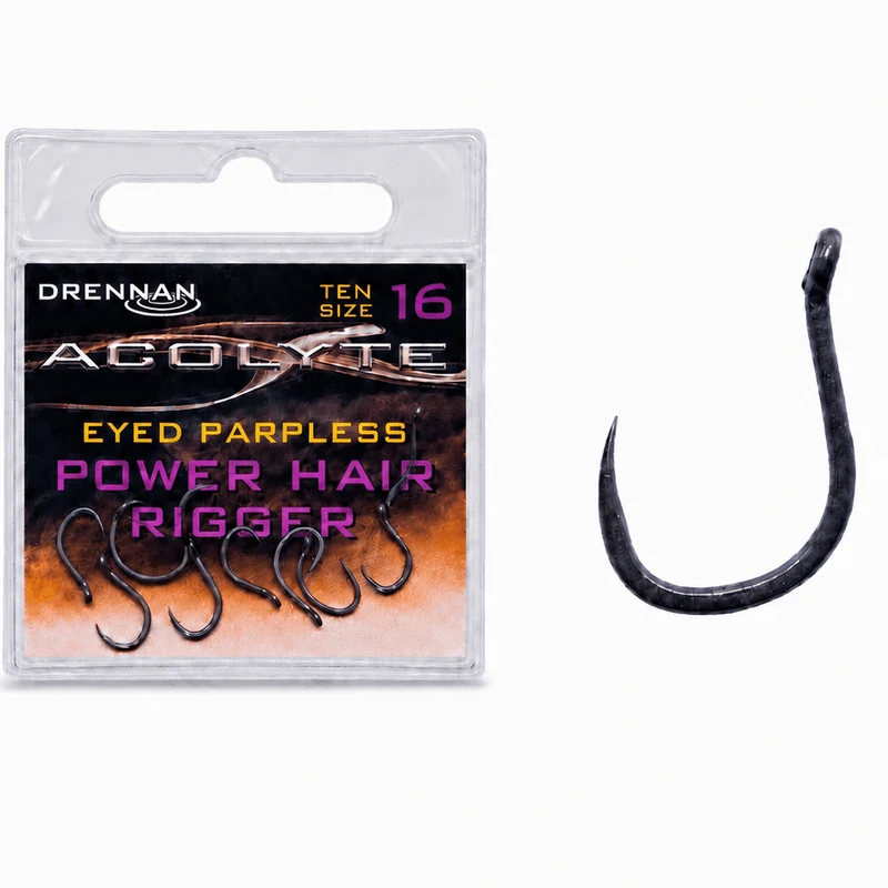 Acolyte Power Hair Riggers Barbless – Haak zonder Weerhaak 🎁