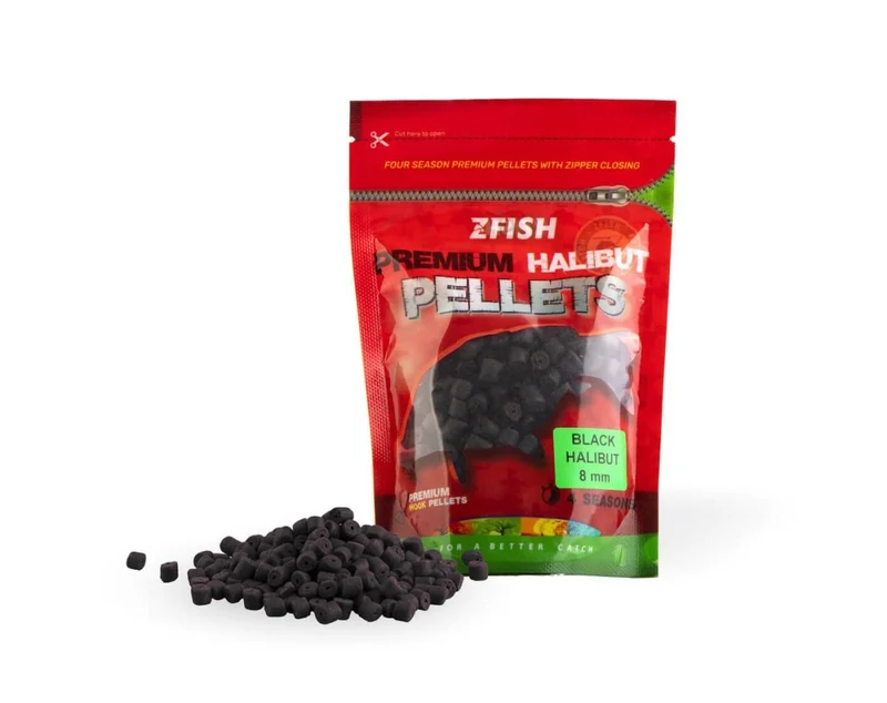 Hook Pellets Zfish Premium Black Halibut 8 mm