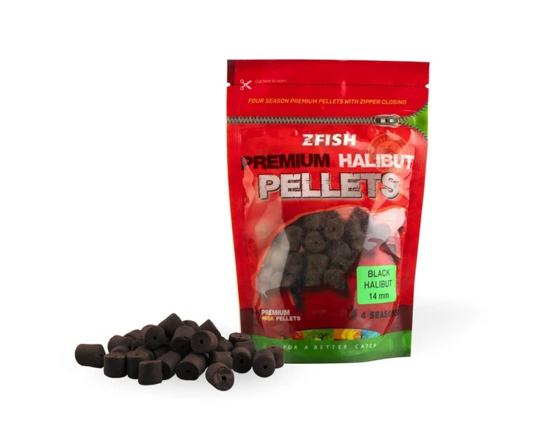 Hook Pellets Zfish Premium Black Halibut 14 mm