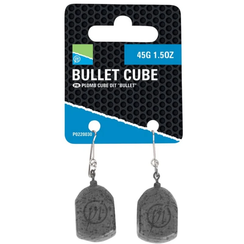 Bullet Cube Lead 45g – Feederlood (2 Stuks) 🎁