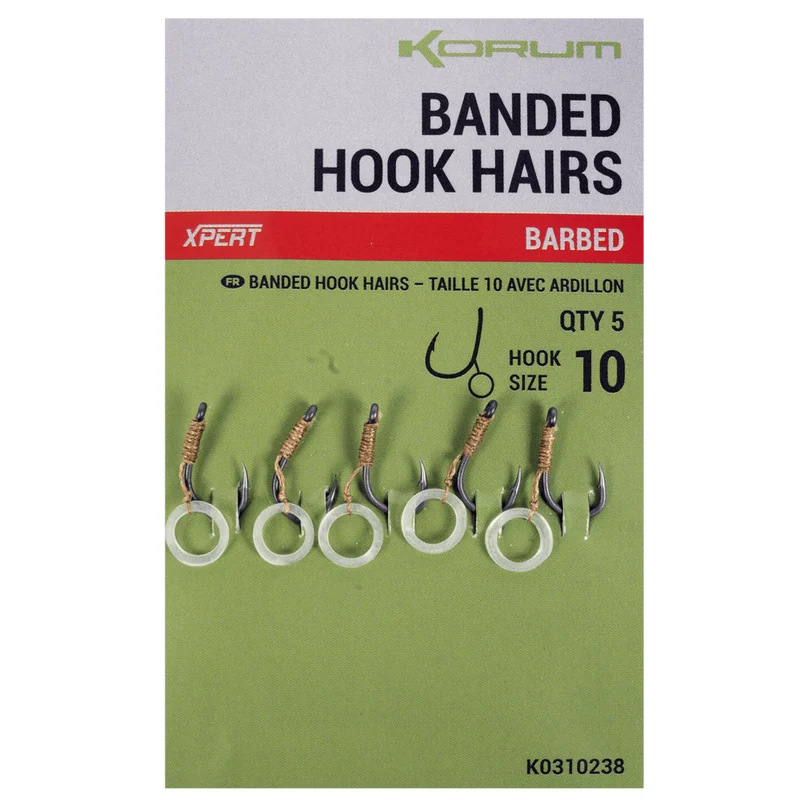 Banded Hook Hairs Barbed – Haken met Bait Band en met Weerhaak