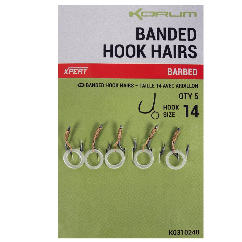 Banded Hook Hairs Barbed – Haken met Bait Band en met Weerhaak