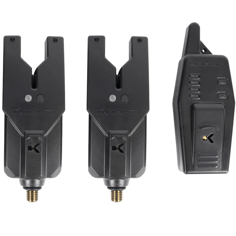 KRI - 2 Rod Remote Alarm Sets – Draadloze Beetmelderset voor 2 Hengels