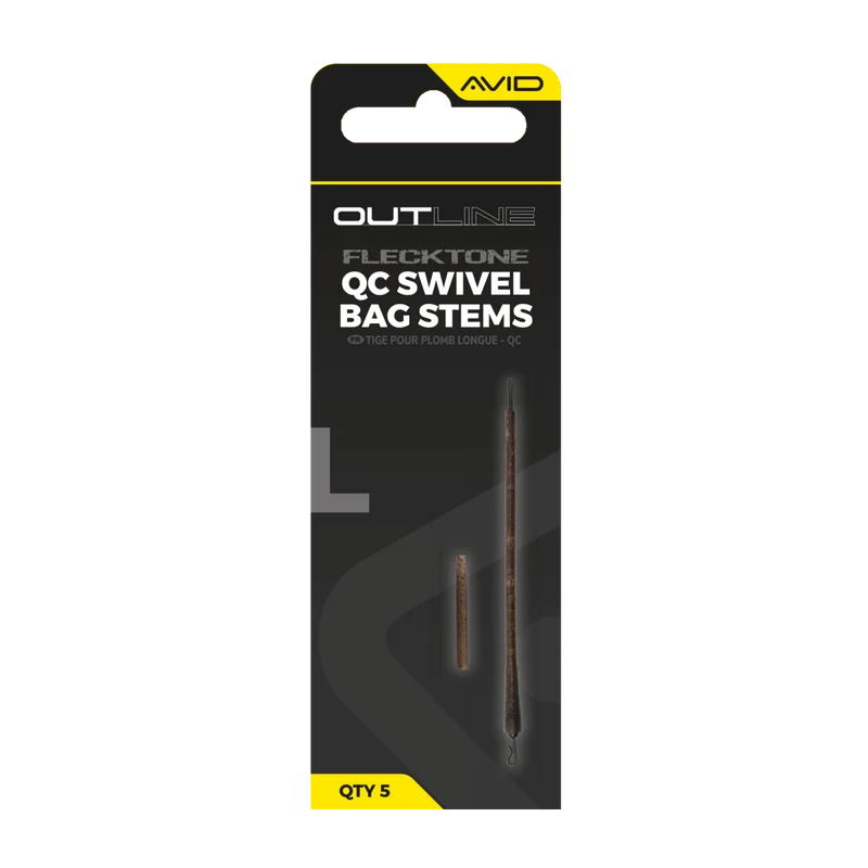 QC Swivel Bag Stems Avid Carp Outline FleckTone L