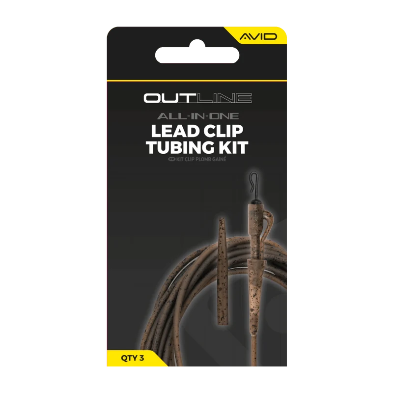 Kit Lead Clip Tubing Avid Carp Outline