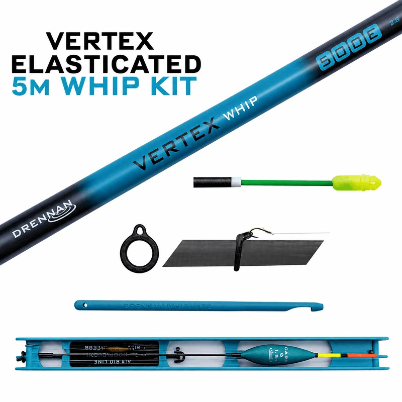VERTEX ELASTICATED WHIP KIT 5m – Wiphengelset met Voorgemonteerd Elastiek