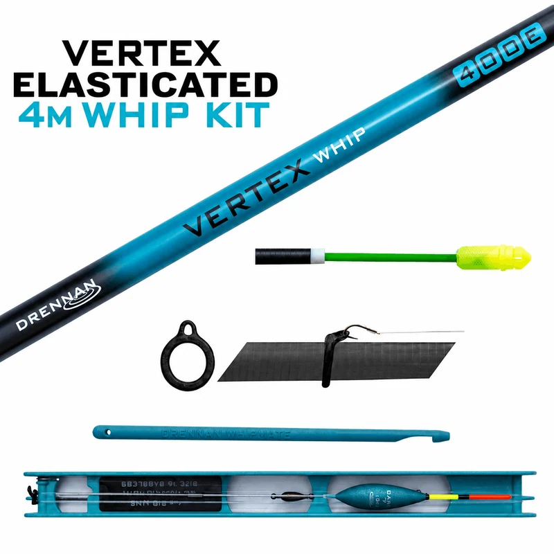 VERTEX ELASTICATED WHIP KIT 4m – Wiphengelset met Voorgemonteerd Elastiek