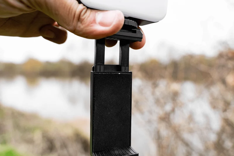Self Take Station – Smartphonehouder met Fotolamp