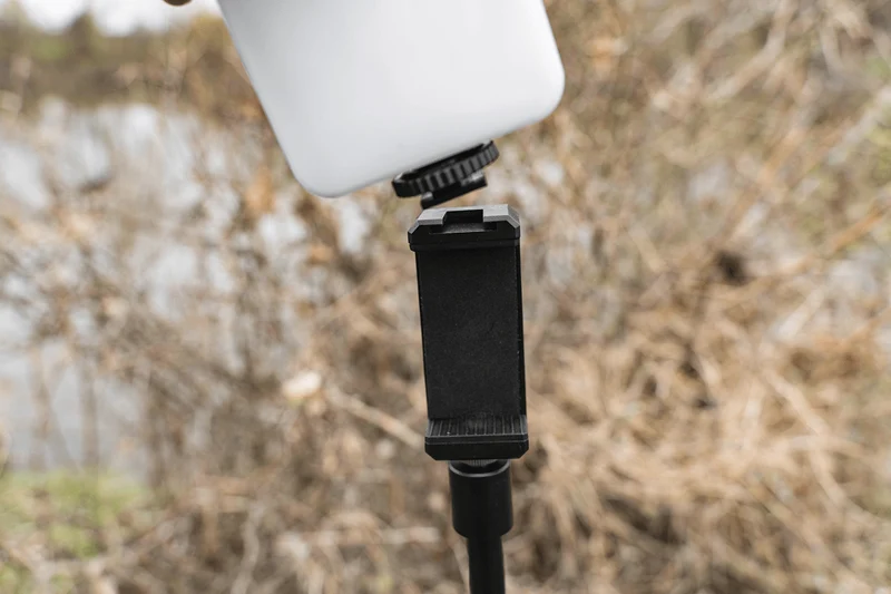 Self Take Station – Smartphonehouder met Fotolamp