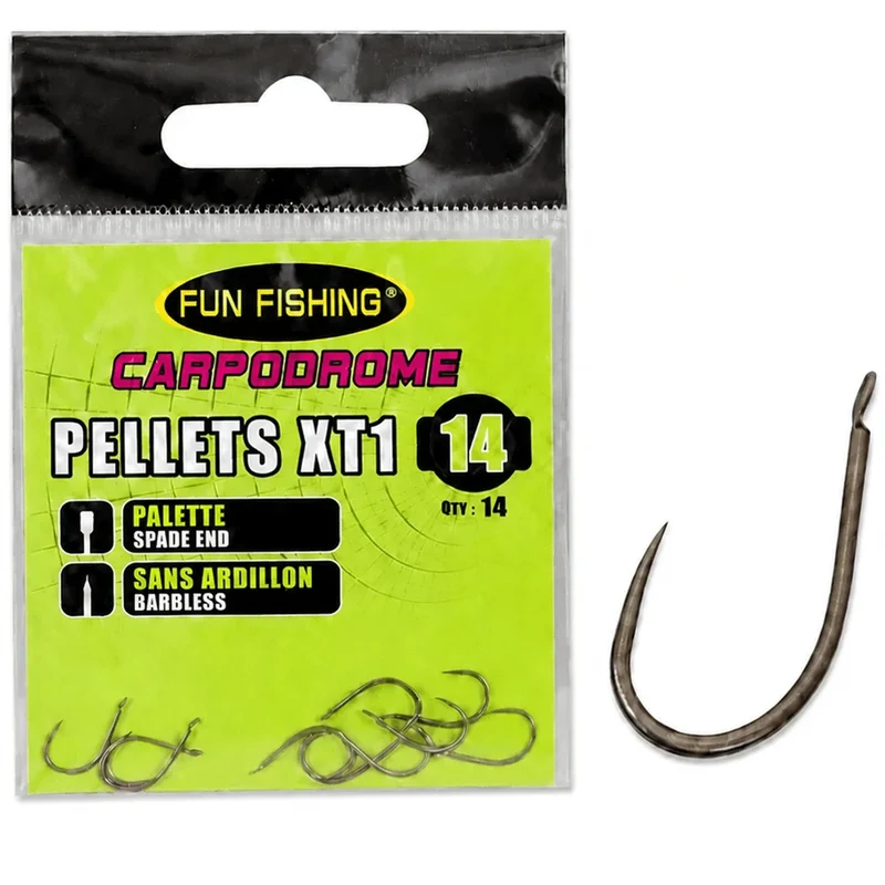 Pellets XT1 Barbless – Haak met Bled en zonder Weerhaak 💰