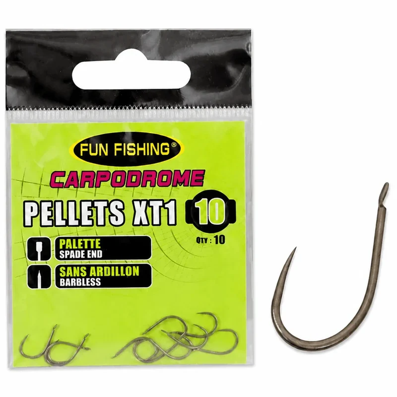 Pellets XT1 Barbless – Haak met Bled en zonder Weerhaak 💰