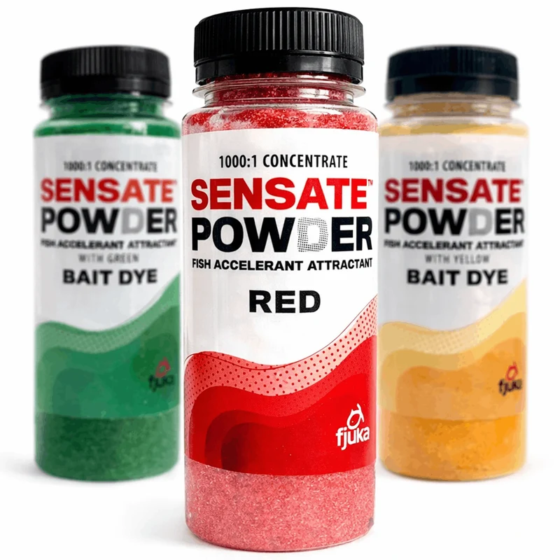 Sensate Powder Fish Accelerant Bait Dye 100g – Kleurend Visstimulerend Poederadditief