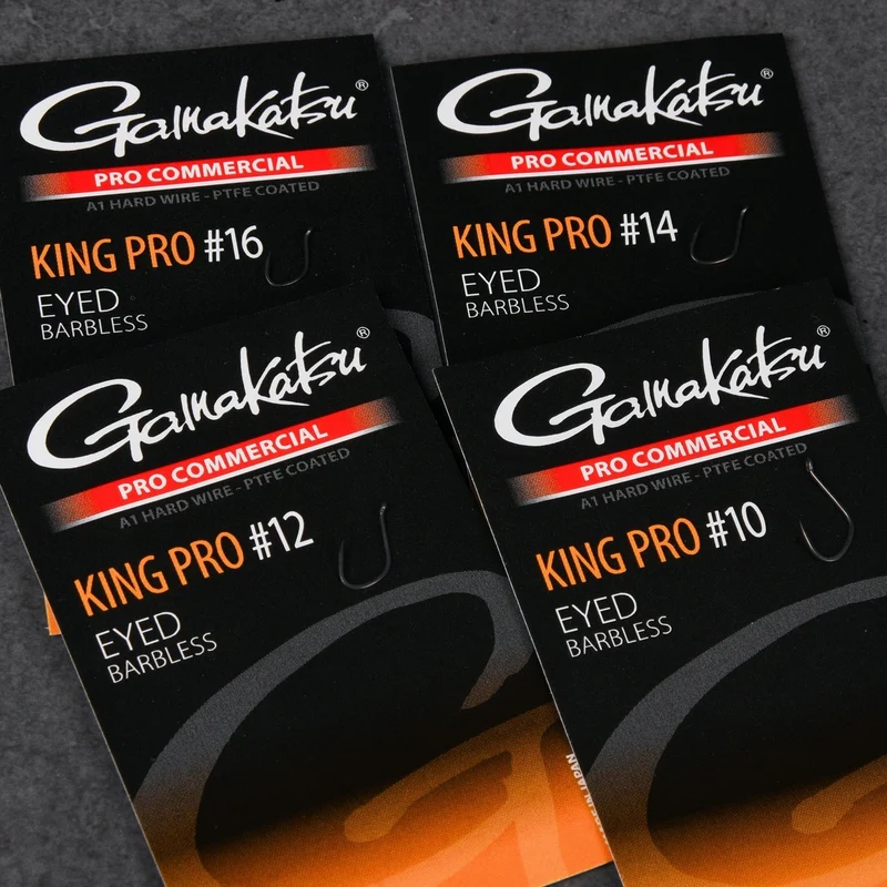 Pro Commercial King Pro Eyed Barbless – Haak met Oog en zonder Weerhaak
