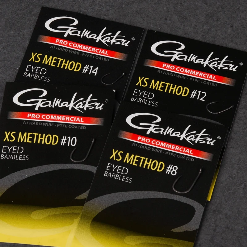 Pro Commercial XS Method Eyed Barbless – Haak met Oog en zonder Weerhaak