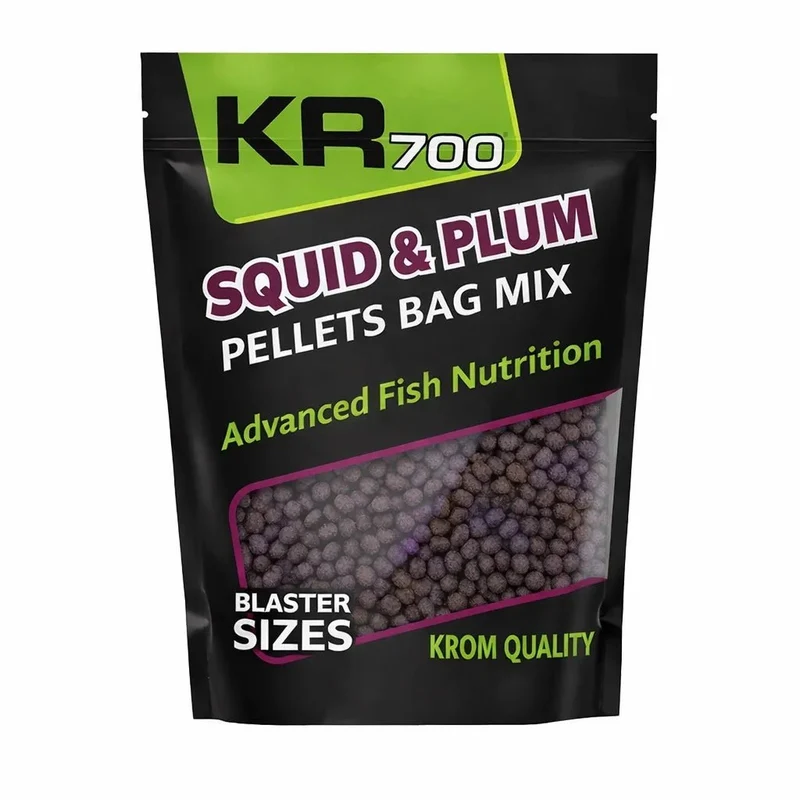 Mix Pellets Krom Quality Squid & Plum 4,5MM 800G