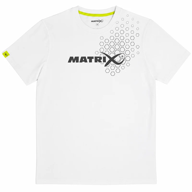 White Hex Print-t-shirt – T-shirt 🎁