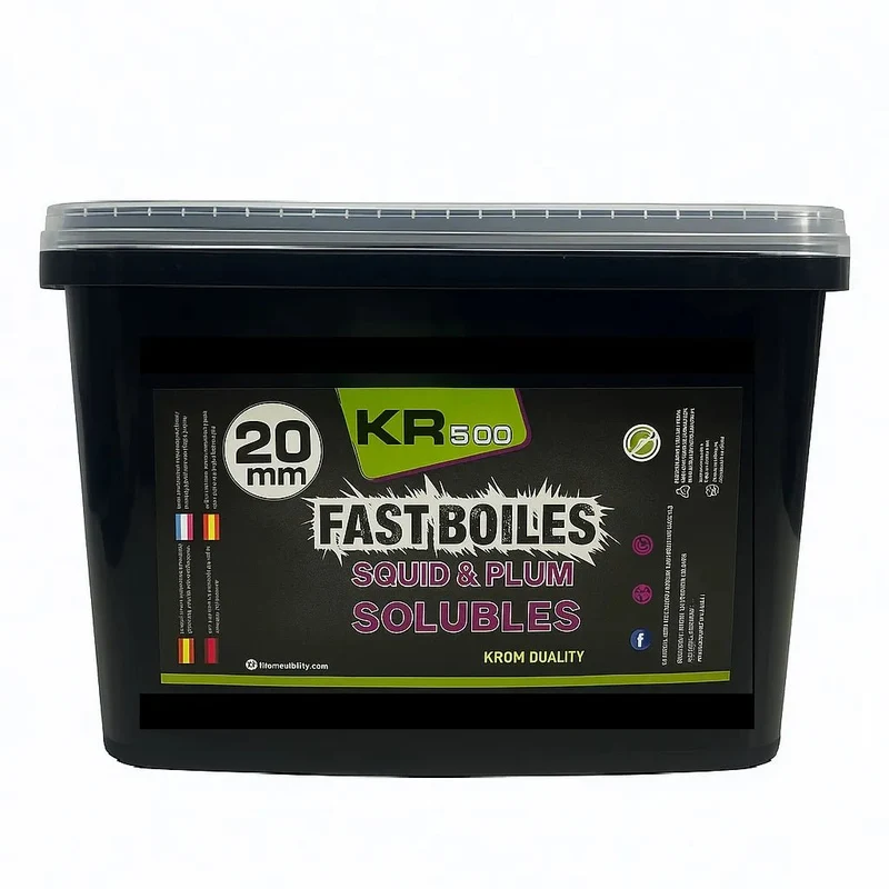 Bouillette Soluble Krom Quality Squid & Plum 20 mm 5 kg