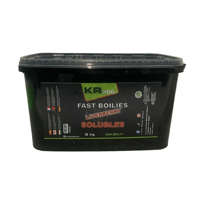 Bouillettes Solubles Krom Quality LiverBerry 20 mm 3 kg