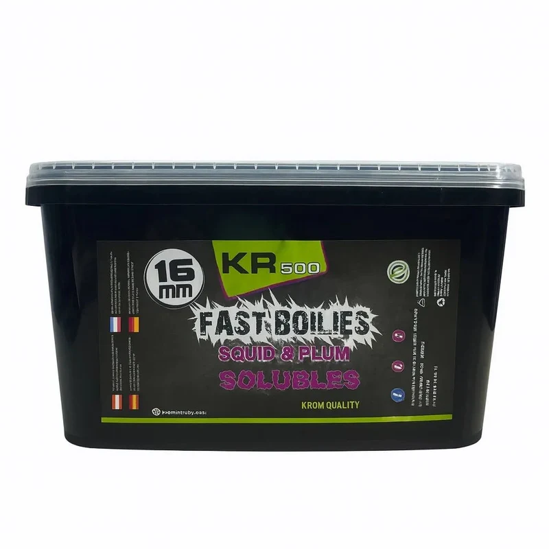 Bouillettes Solubles Krom Quality Squid & Plum 16 mm 3 kg