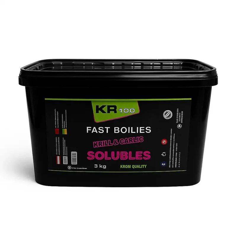Bouillettes Solubles Krom Quality Krill & Garlic 16 mm 3 kg