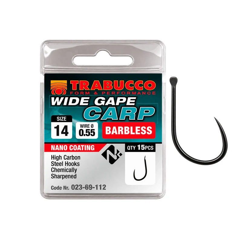 Wide Gape Carp Barbless – Haak met Bled en zonder Weerhaak - 🎁