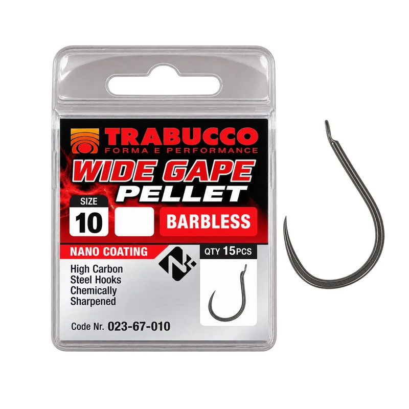 Wide Gape Pellet Barbless – Haak zonder Weerhaak