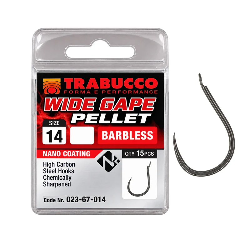 Wide Gape Pellet Barbless – Haak zonder Weerhaak