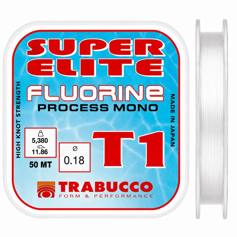T1 Super Elite Fluorine 50m – Nylon Vislijn