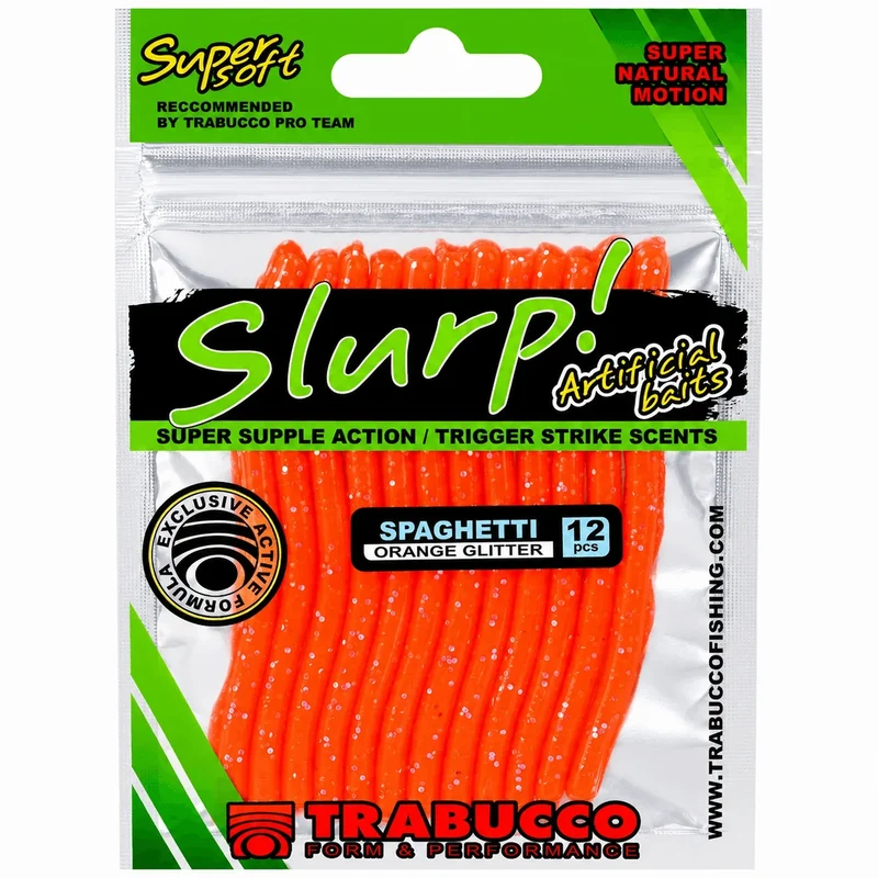 Slurp Bait Spaghetti – Spaghettivormig Kunstaas (12 Stuks) 💰