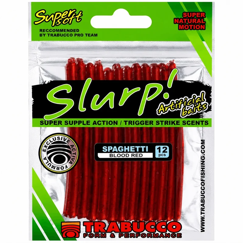 Slurp Bait Spaghetti – Spaghettivormig Kunstaas (12 Stuks) 💰