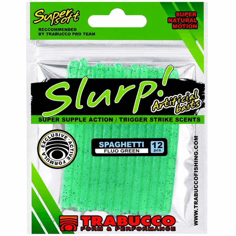 Slurp Bait Spaghetti – Spaghettivormig Kunstaas (12 Stuks) 💰