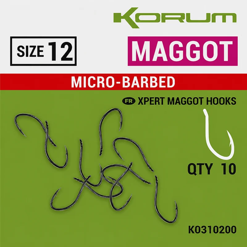 Xpert Maggot Micro Barbed – Haak met Weerhaak 🎁