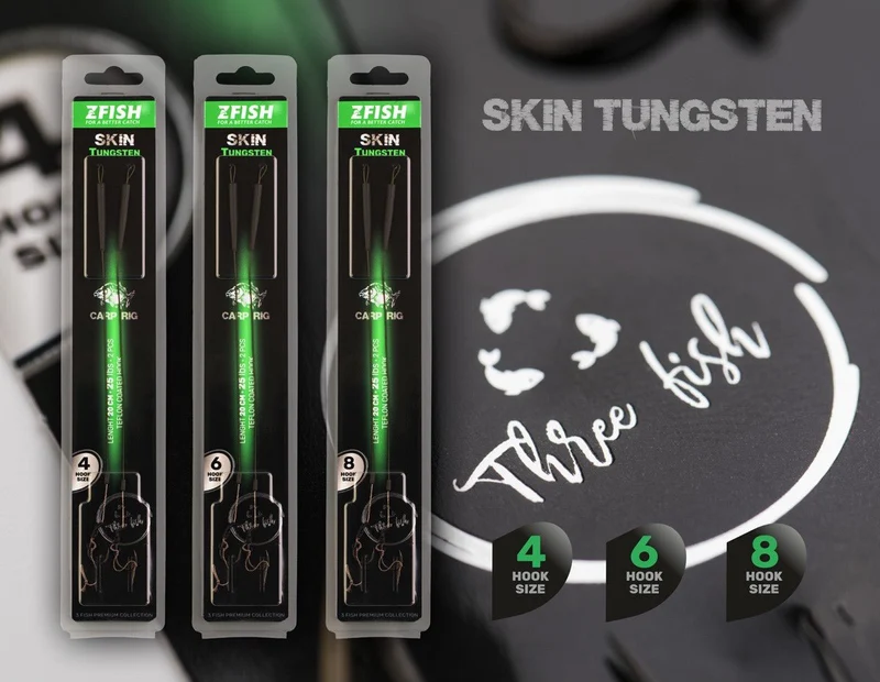Hameçons montés Zfish Skin Tungsten Rig