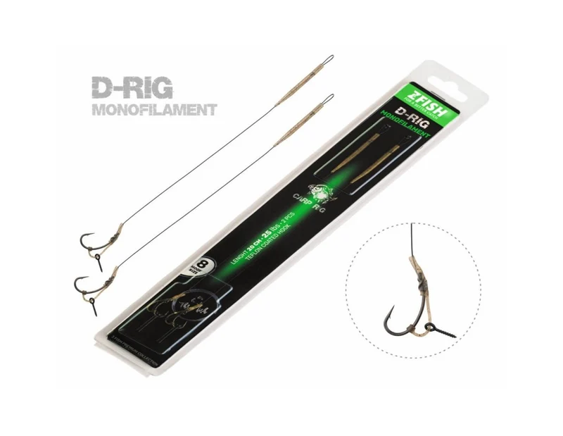 Hameçons montés Zfish Monofilament D-Rig