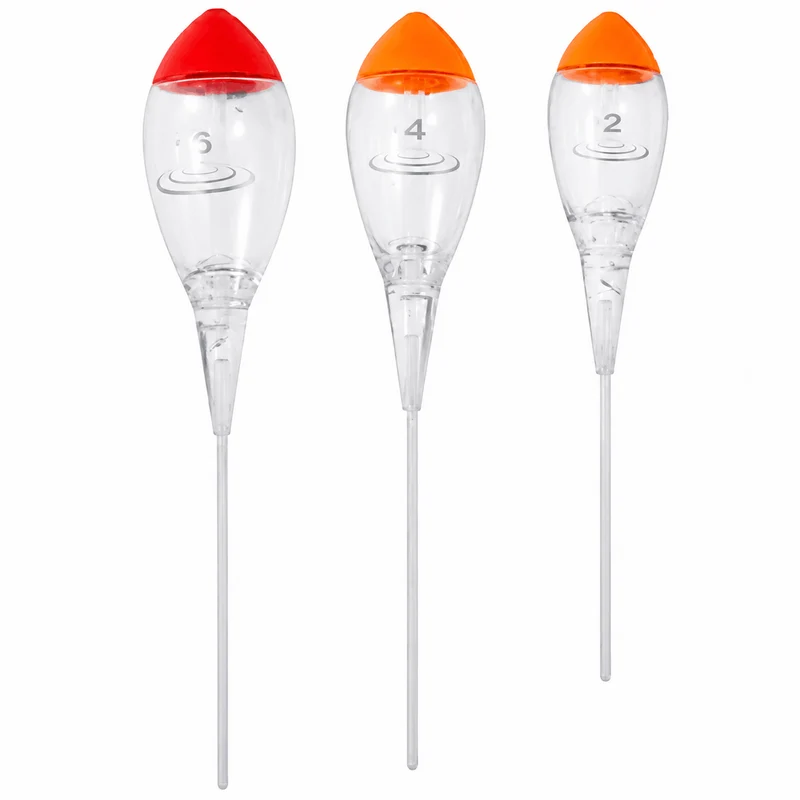 In-line Crystal Dibbers Pole Floats – Ondiepwaterdobber (10 stuks)