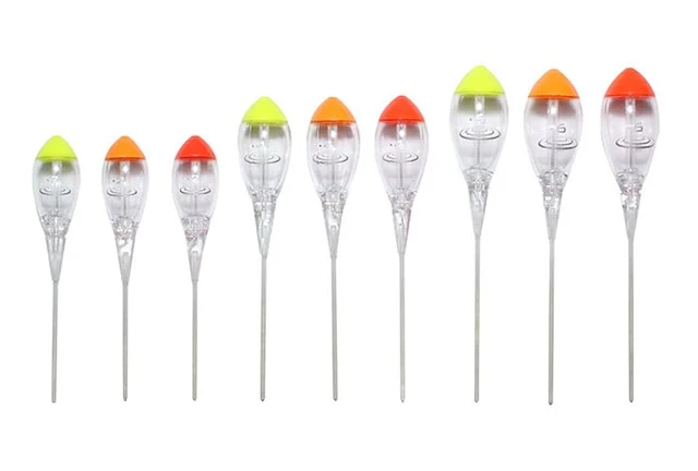 In-line Crystal Dibbers Pole Floats – Ondiepwaterdobber (10 stuks)