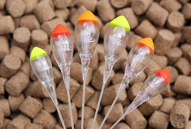 In-line Crystal Dibbers Pole Floats – Ondiepwaterdobber (10 stuks)