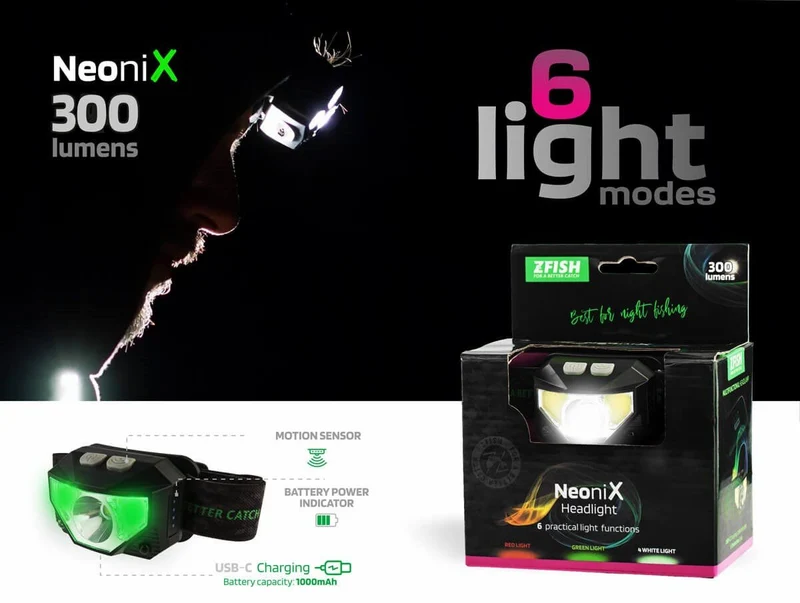 Lampe frontale Zfish Néonix