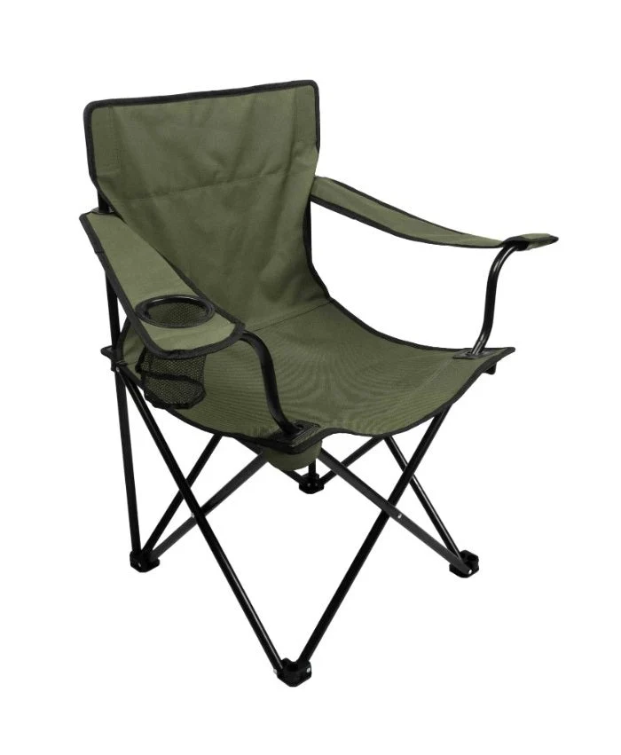Chaise Mikado avec accoudoirs Vert