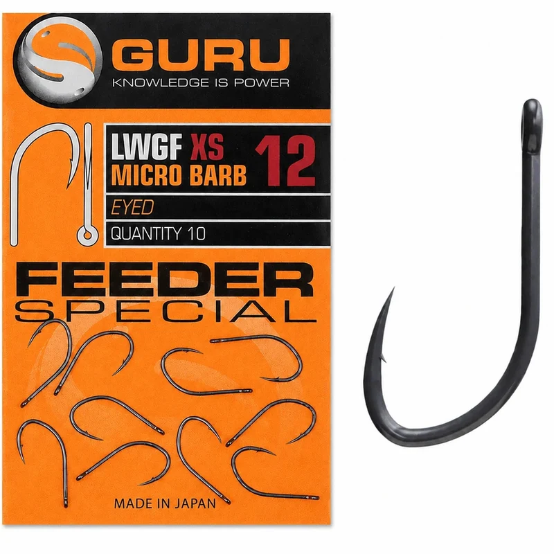 LWGF XS Micro Barb Eyed – Haak met Oog en met Weerhaak