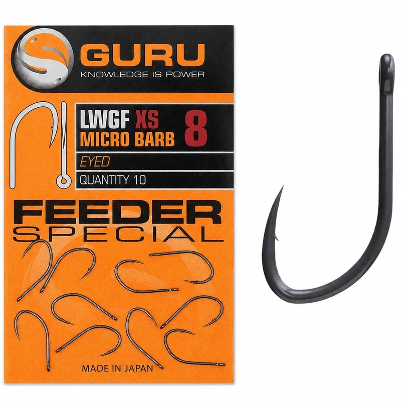 LWGF XS Micro Barb Eyed – Haak met Oog en met Weerhaak