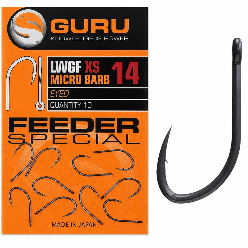 LWGF XS Micro Barb Eyed – Haak met Oog en met Weerhaak